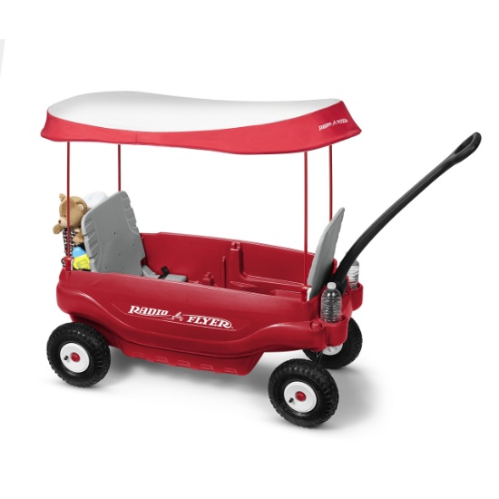 Radio Flyer Deluxe All-Terrain Family Wagon Ride On, Red