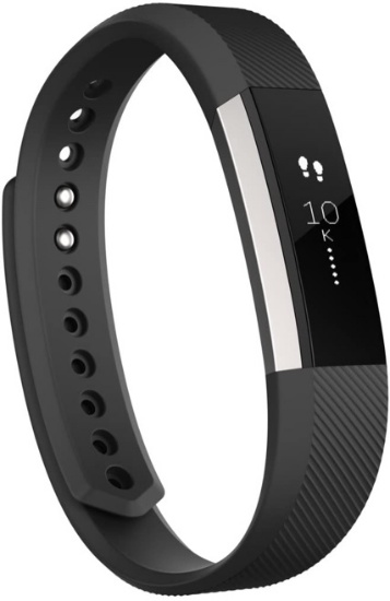 Fitbit Alta Fitness Tracker, Silver/Black, Large (6.7 - 8.1 Inch)
