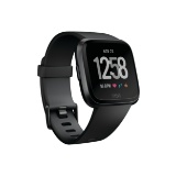 Fitbit Versa Smart Watch, Black/Black Aluminium, Small & Large band