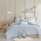 Urban Habitat Brooklyn Cotton Jacquard Comforter Set Blue Full/Queen