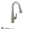 Moen 7185ESRS Brantford with MotionSense One-Handle High Arc Pulldown Kitchen Faucet