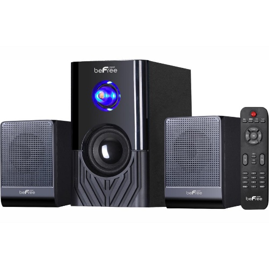 beFree Sound 2.1 Channel Multimedia Entertainment Shelf Bluetooth Speaker System