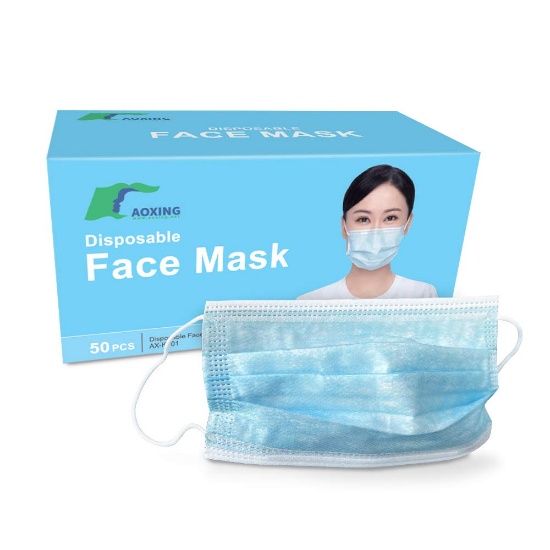 Disposable 3 Ply Face Mask (50 Pack) | Perfect for Day to Day Use