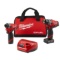 Milwaukee Electric Tools MLW2598-22 2 Piece M12 Fuel Kit- 0.5 in. Hammer Drill & 0.25 in. Impact