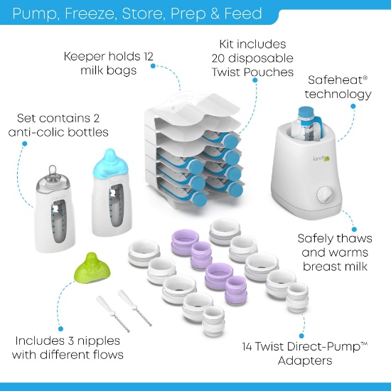 Kiinde Breast Milk Storage Twist Gift Set