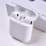 TWS i12 Earbuds Bluetooth 5.0 Earphones with HD Stereo Sound Touch-Control Pop-Ups  (White)
