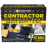 Member's Mark Commercial Contractor Clean-Up Bags (42 Gallon, 42 Count)