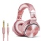 OneOdio Over Ear Headphones for Women and Girls, Wired Bass Stereo Sound Headsets(Pink)