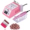 Electric Nail Drill Professional Nail File Drill Acrylic Nails Kit(Pink)