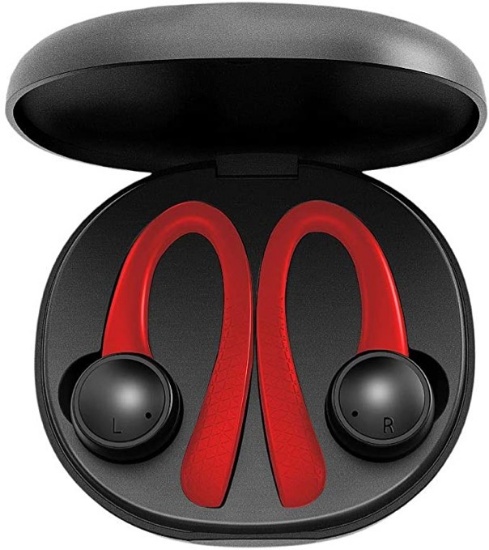 Jarv Active Motion Wireless Bluetooth 5.1 Stereo Earbuds - Red/black