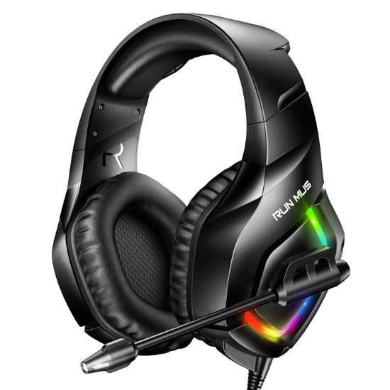 RUNMUS Gaming Headset PS4 Headset with 7.1 Surround Sound