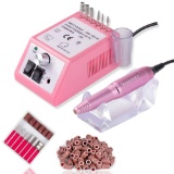 Electric Nail Drill Professional Nail File Drill Acrylic Nails Kit(Pink)