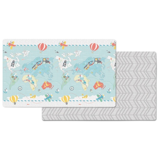Infant Skip Hop Reversible Double Play Play Mat, Size One Size - Grey