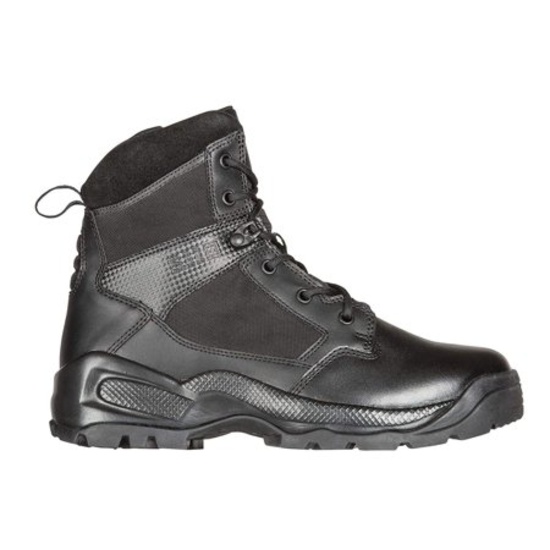 5.11 Men's ATAC 2.0 6" Tactical Side Zip Military Boot, Style 12394, Black, 10.5, Regular