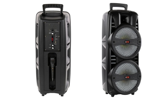 QFX TWS 2 x 8â€ Portable Bluetooth Party Speaker