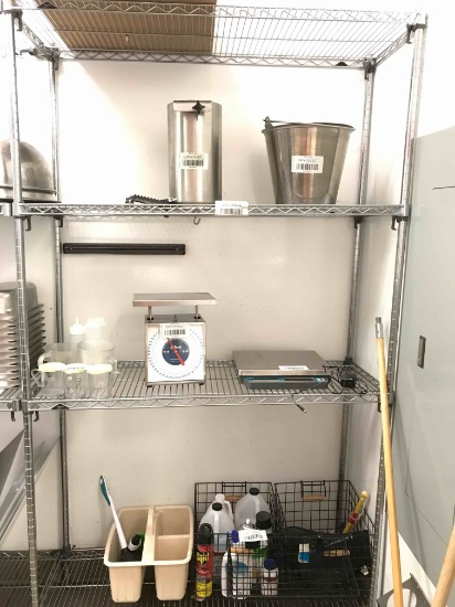 Metro chrome shelving unit