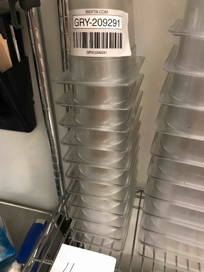 1/9 size clear plastic inserts