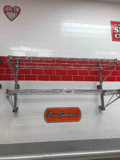Metro Chrome wall shelves