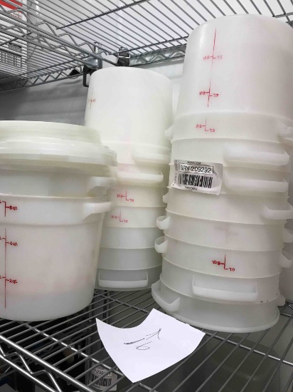 Food storage containers round