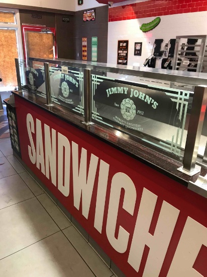 Jimmy John's glass sneeze guard