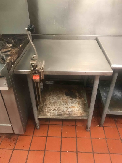 30" Stainless Steel Table