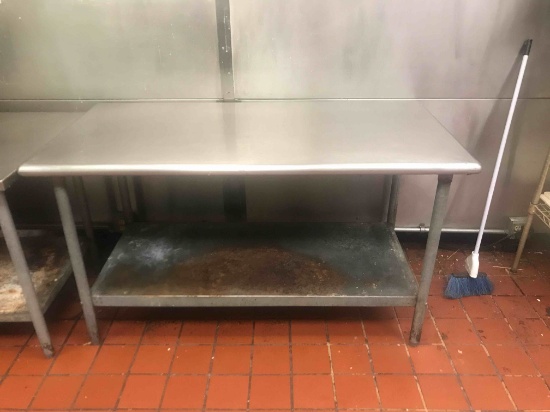 60" Stainelss Steel Table