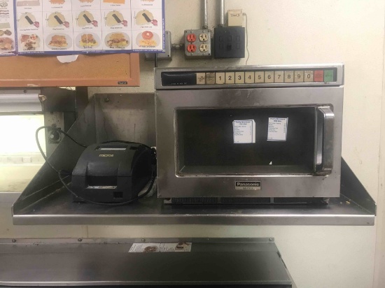 Panasonic Microwave With Wall Shelf