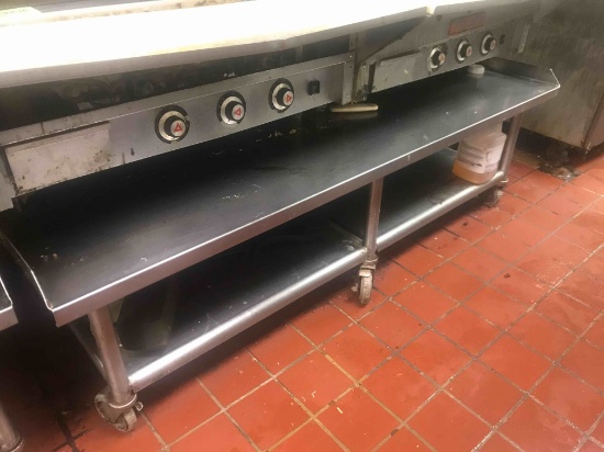 72" stainless steel equipment stand