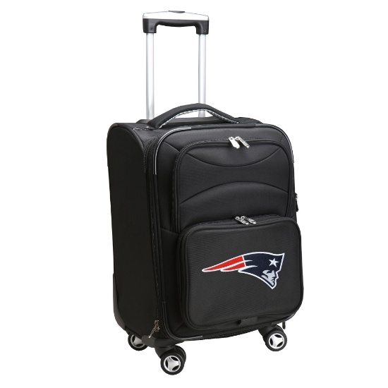NFL New England Patriots Domestic Carry-On Spinner, 20-Inch, Black