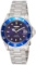 Invicta Men's 9094OB Pro Diver Collection Stainless Steel Watch with Link Bracelet, Silver/Blue