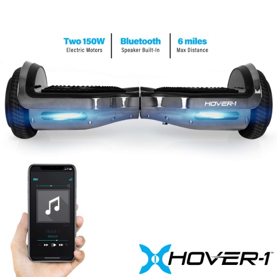 Hover-1 Chrome Electric Hoverboard Scooter