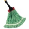 (PACK OF 12) Small Green Starline Blend Looped End Wet Mop 1.25 Headband HP7464518