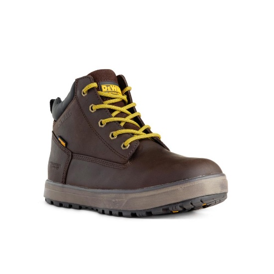 DEWALT Men's Helix PT/WP Waterproof 6 in. Work Boots - Soft Toe- Brown (Size 11M)