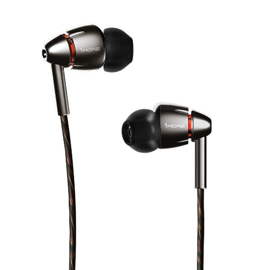 1MORE Quad Driver in-Ear Earphones- Silver/Gray