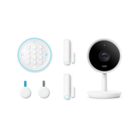 Nest Secure Alarm System Starter Pack with Cam Indoor 1080p Security Camera