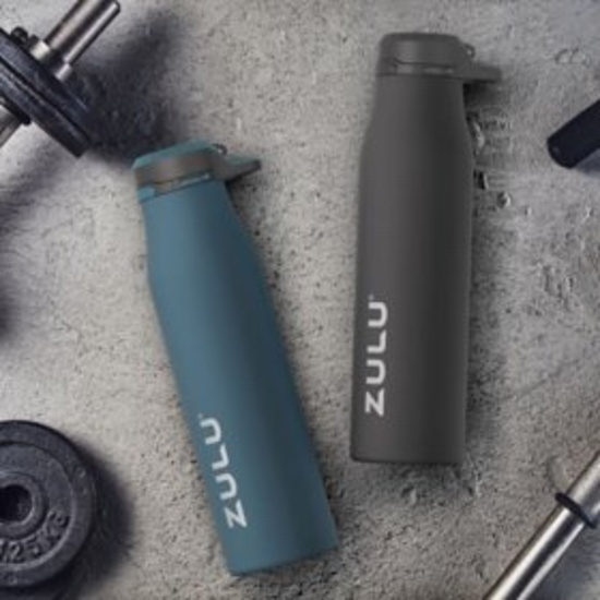 ZULU 26oz. Stainless 2pk-Black/Teal