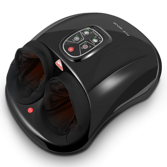 FIT KING Shiatsu Foot Massager with Heat (Space Gray)