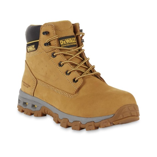 DEWALT Men's Halogen 6 inch Work Boots - Steel Toe - Wheat Size 12(W)
