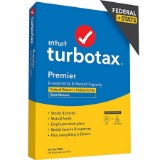 TurboTax Premier 2020 Fed + Efile + State (PC/MAC Disc)