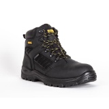 DEWALT Men's Sharpsburg Waterproof 6'' Work Boots - Steel Toe - Black Full Grain (Size 9.5)