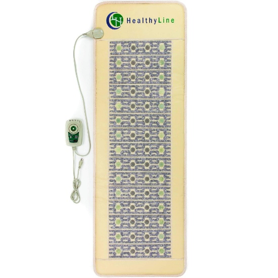 HealthyLine Far Infrared Heating Pad with Amethyst Jade Tourmaline, 72 by 24 Inches