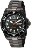 Men's Akribos Xxiv Ak947 Stainless Steel Bracelet Watch- Black