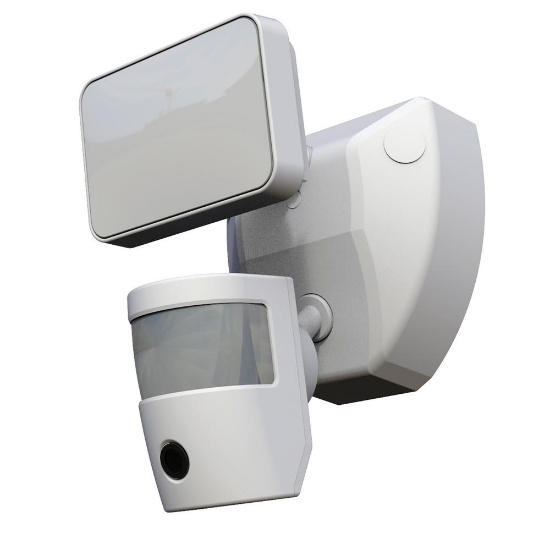 SECUR360 Video Wi-Fi Connected Single Head Motion Activated Outdoor Flood Light