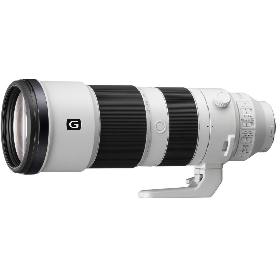 Sony - 200-600mm f/5.6-6.3 G OSS Optical Telephoto Zoom Lens for NEX-FS700 - White/Black