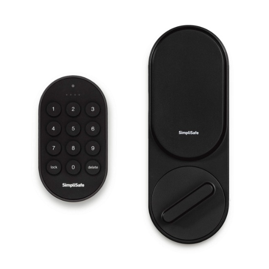 SimpliSafe Smartlock (Black) - Compatible with SimpliSafe Home Security System (New Gen)