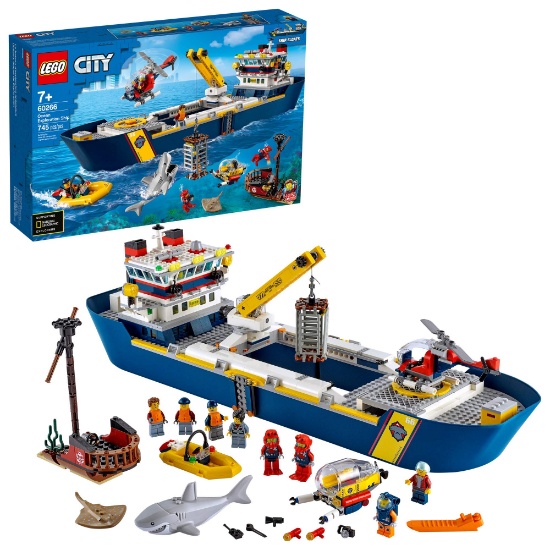 LEGO City Ocean Exploration Ship 60266, New 2020 (745 Pieces)