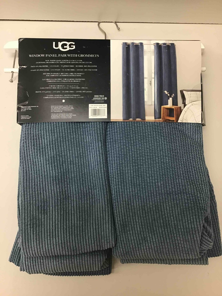 UGG Cori 2-Pack Grommet 100% Blackout Corduroy Window Curtain Panels |  Estate & Personal Property Small Houseware | Online Auctions | Proxibid