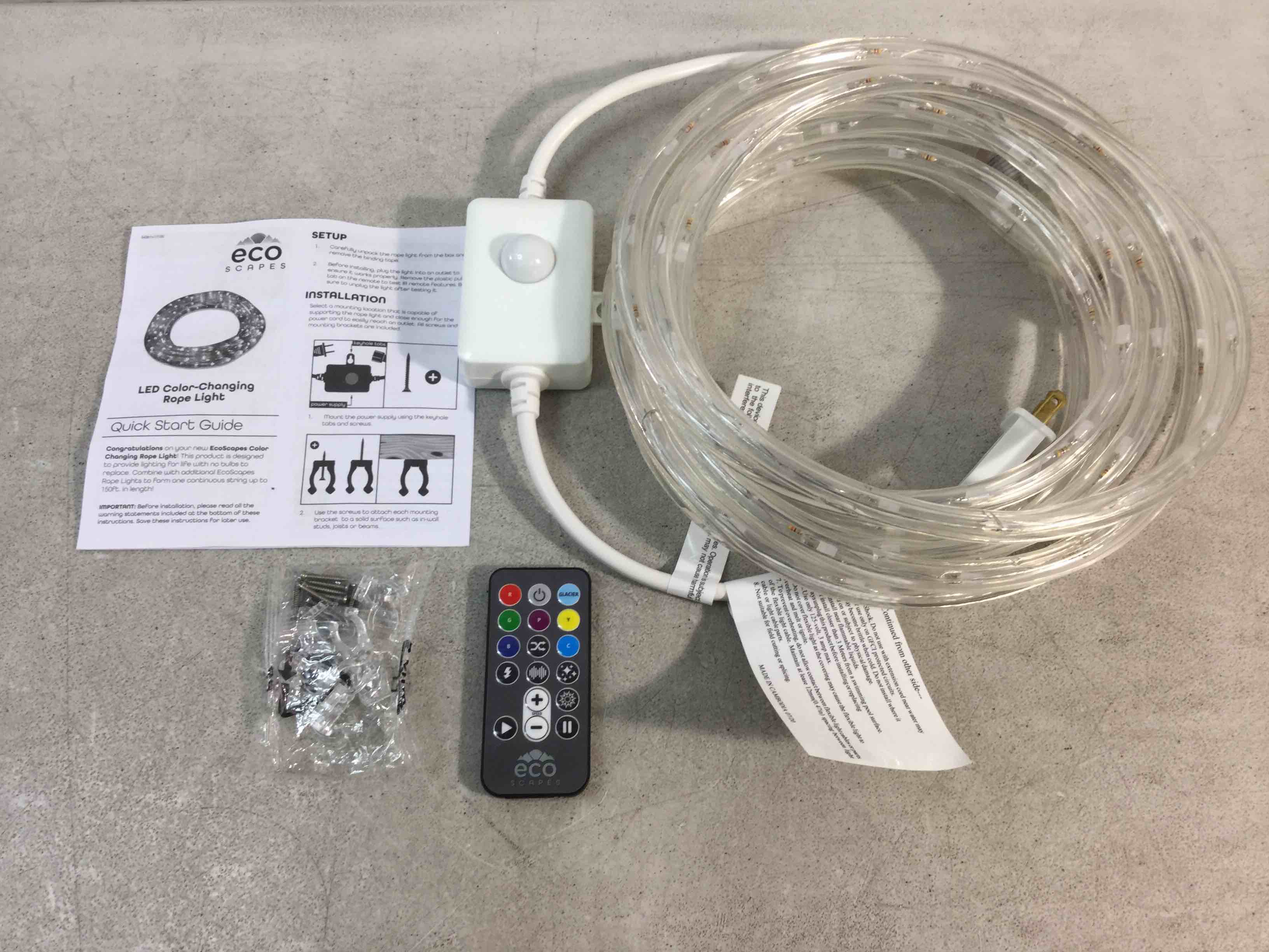 Ecoscapes rope light outlet