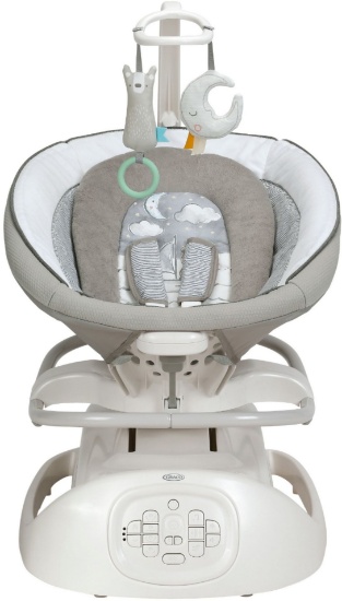 Graco Sense2Soothe Baby Swing with Cry Detection Technology in Sailor - White