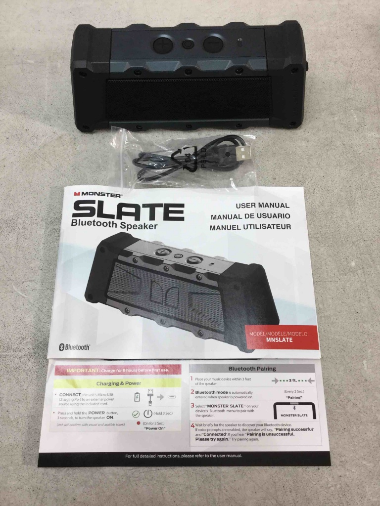 Monster slate portable speaker Clearance